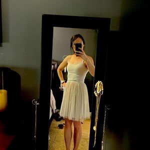 Tulle/jersey dress from Anthropologie small